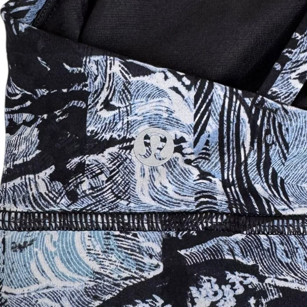 Lululemon Energy Bra Eternal Wave Starlight Black Size 6